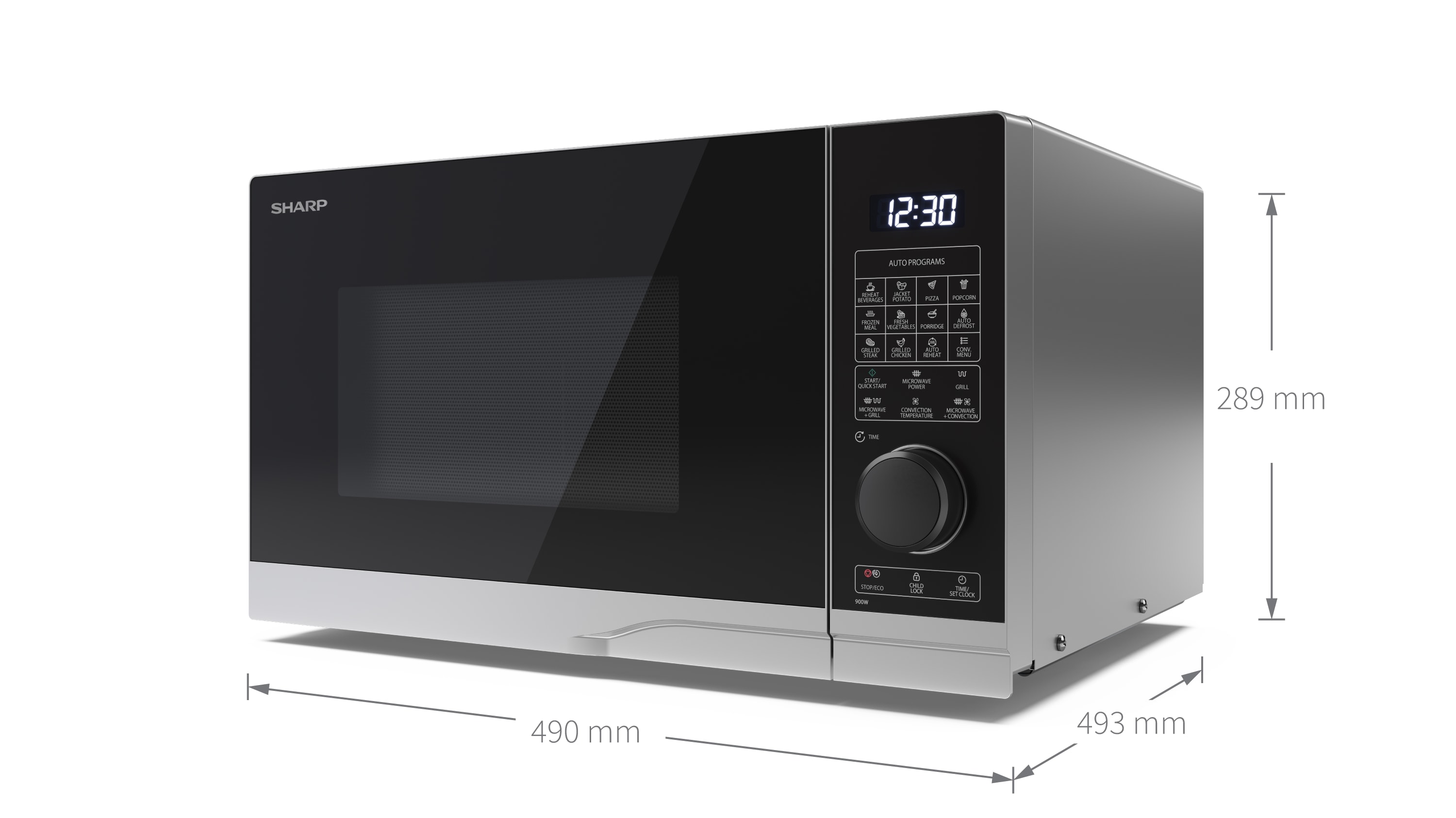 25 Litre Microwave Oven with Grill and Convection - YC-PC254AU-S