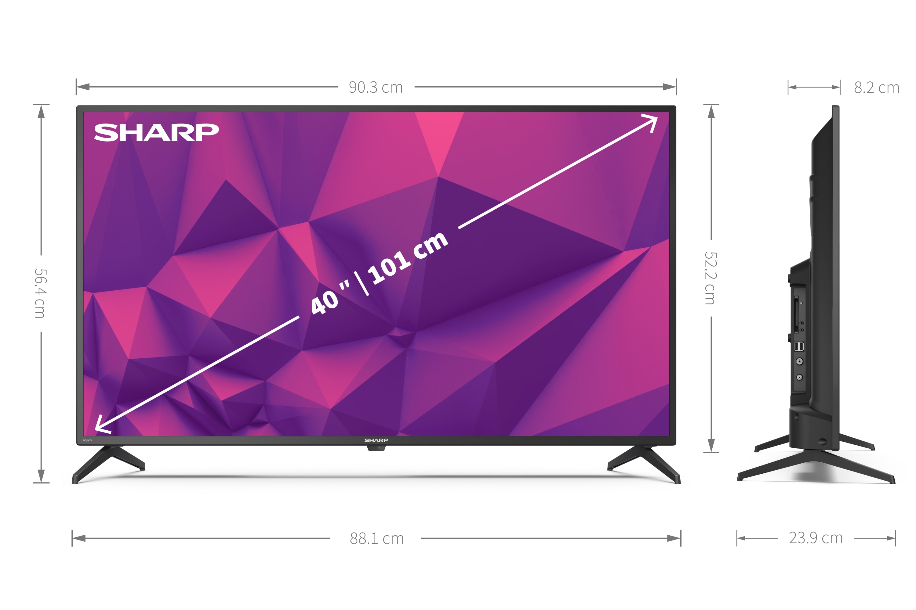 Android TV HD/Full HD - SHARP ANDROID TV™ FULL HD de 40 pol.