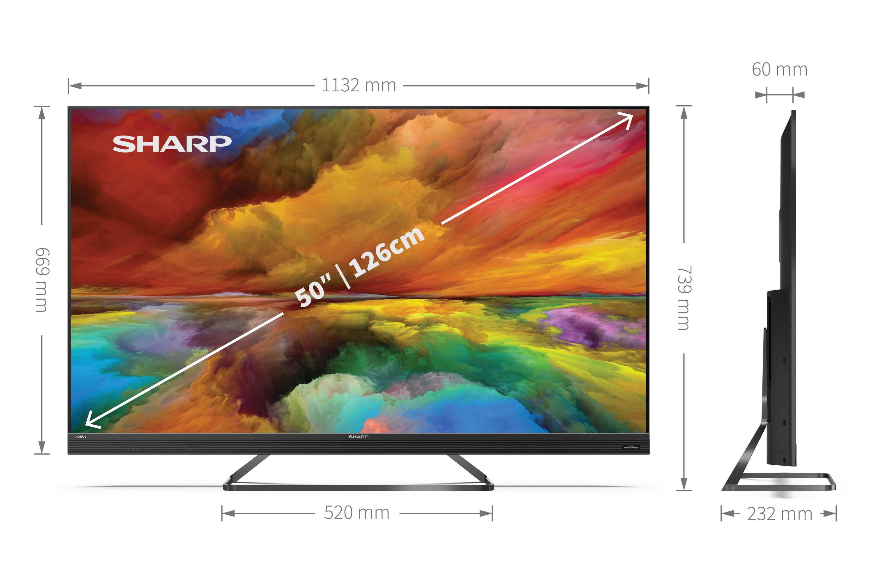 Android-TV, 4K UHD - 50 ZOLL 4K ULTRA HD QUANTUM DOT SHARP ANDROID TV™