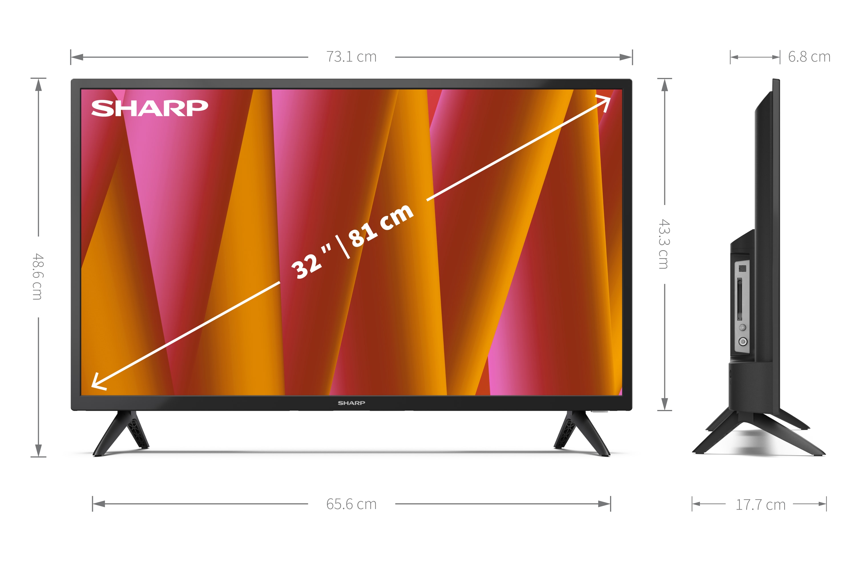 Android-TV, HD/Full HD - 32" HD READY ANDROID TV™