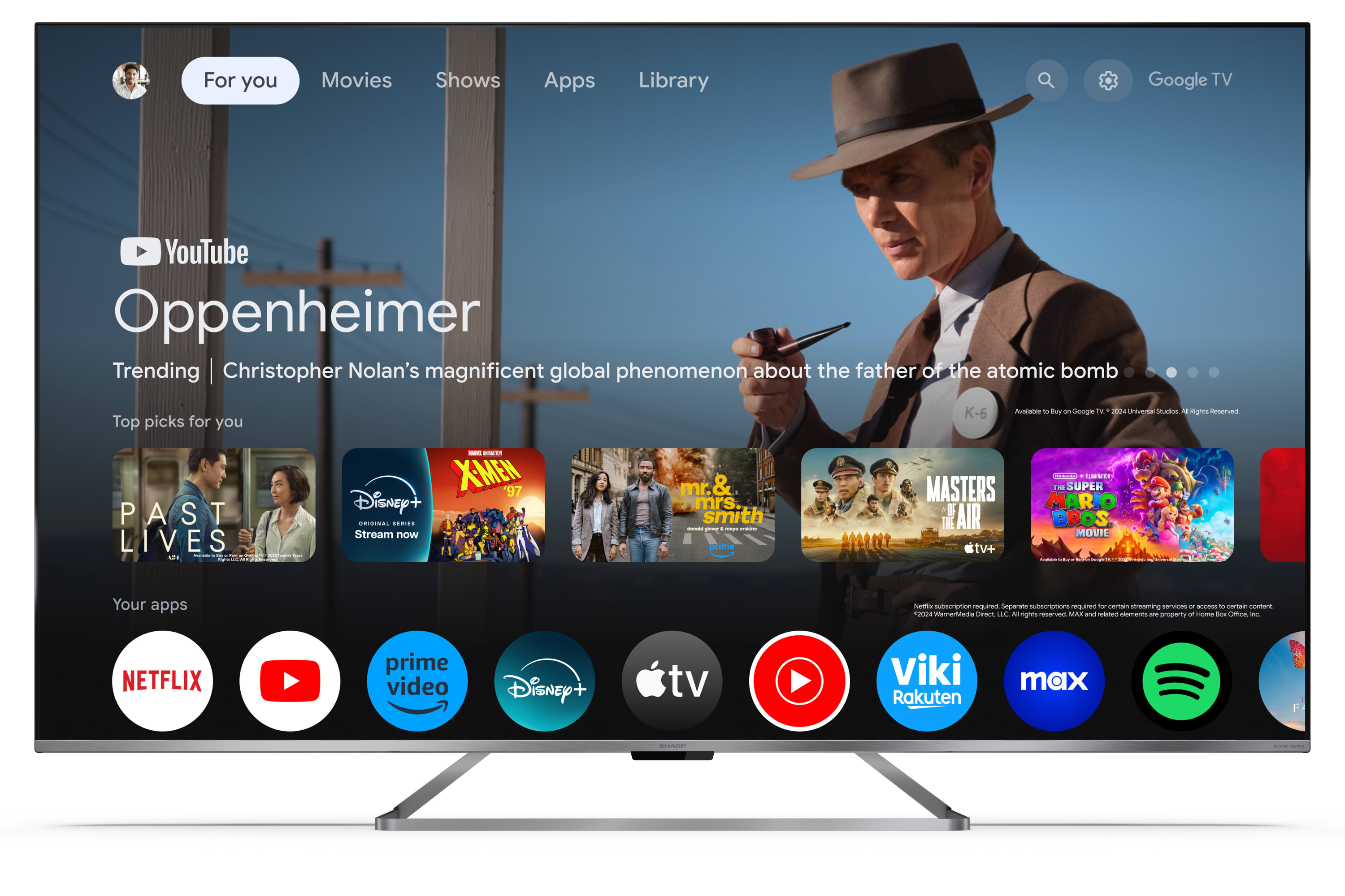 Google TV 4K UHD - 75" 4K ULTRA HD QLED SHARP GOOGLE TV™