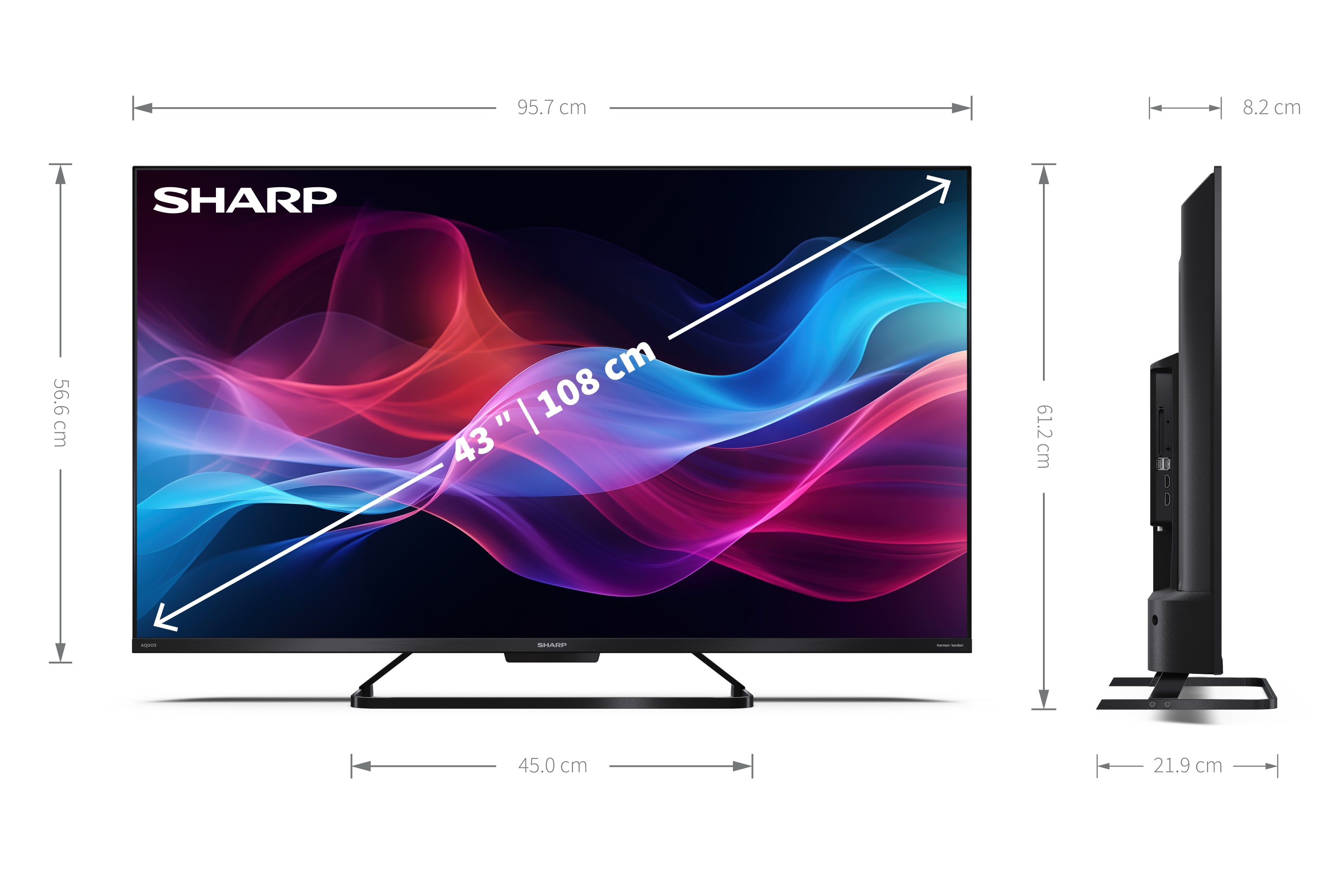 43” 4K Ultra HD 144Hz QLED SHARP Google TV™ | 43GR8465E 43” 4K Ultra HD 144Hz QLED SHARP Google TV™ | 43GR8465E