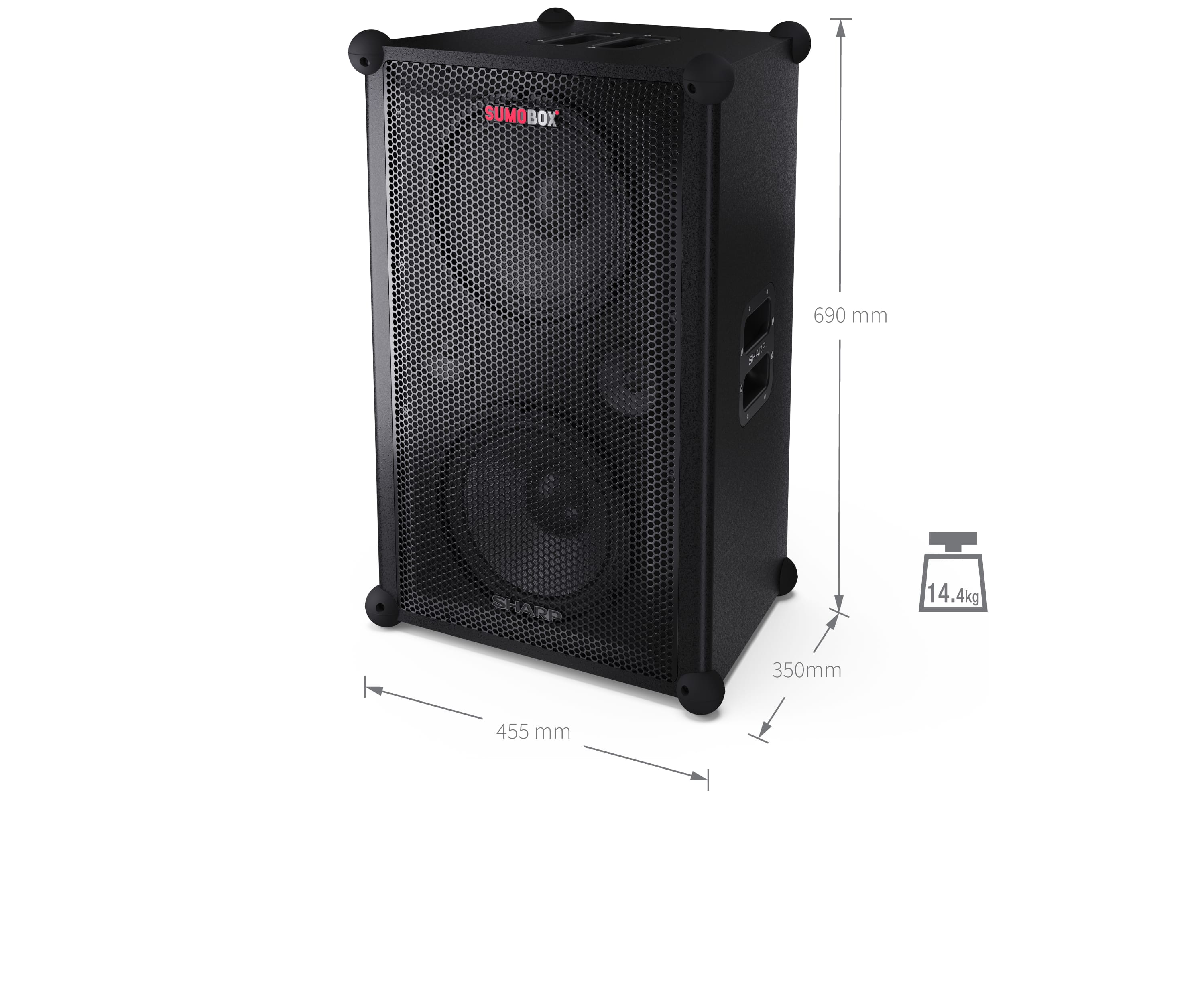 SUMOBOX PRO: HIGH PERFORMANCE PORTABLE SPEAKER - CP-LS200