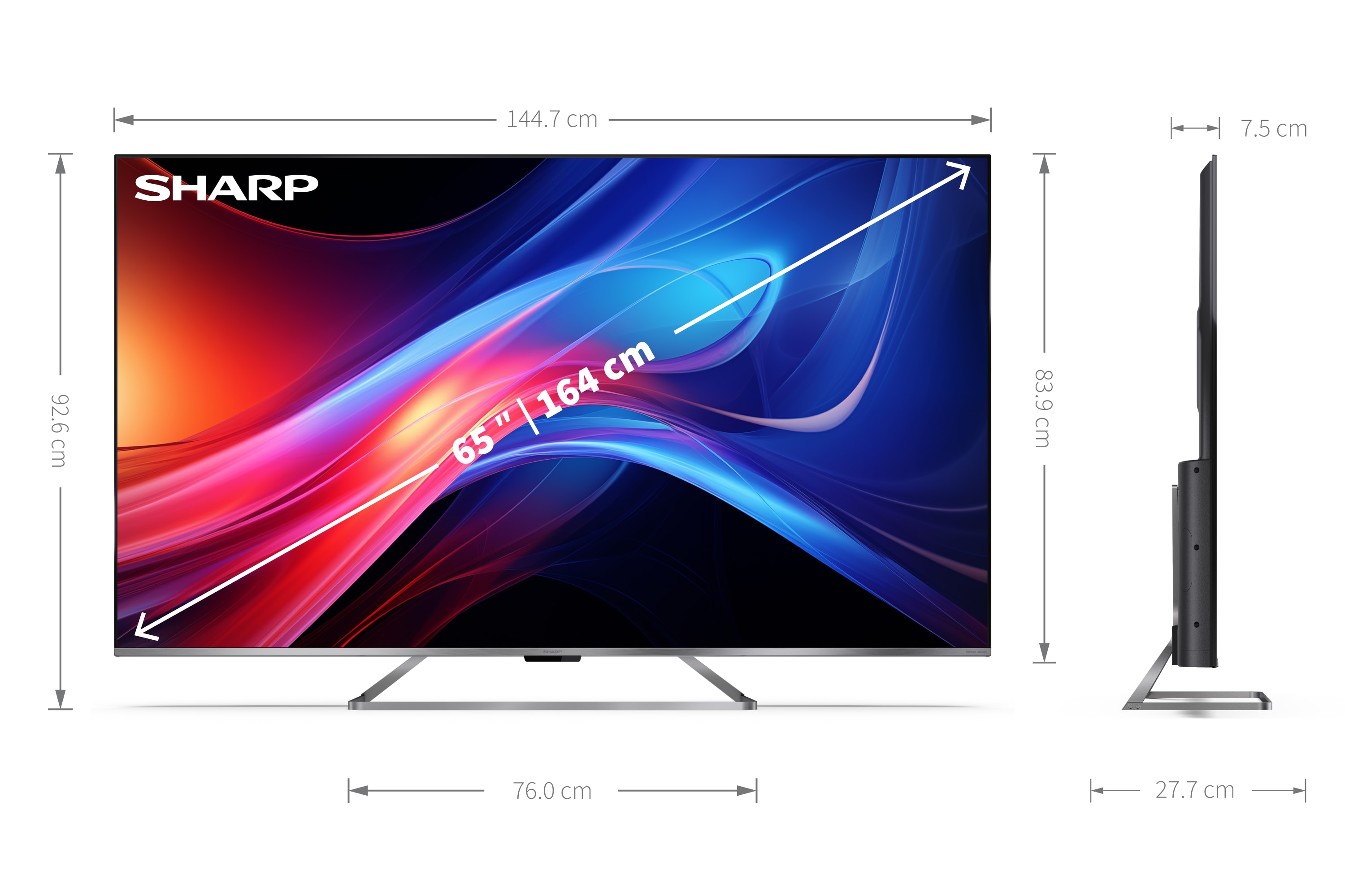 Google TV 4K UHD - SHARP GOOGLE TV™ ULTRA HD de 65" 4K QLED