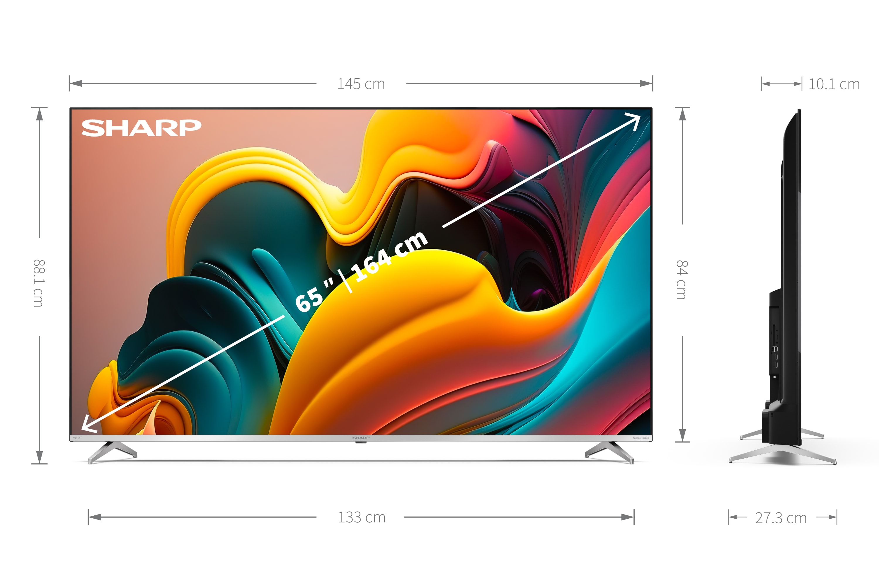 Android-TV, 4K UHD - 65 ZOLL 4K ULTRA HD QUANTUM DOT SHARP ANDROID TV™
