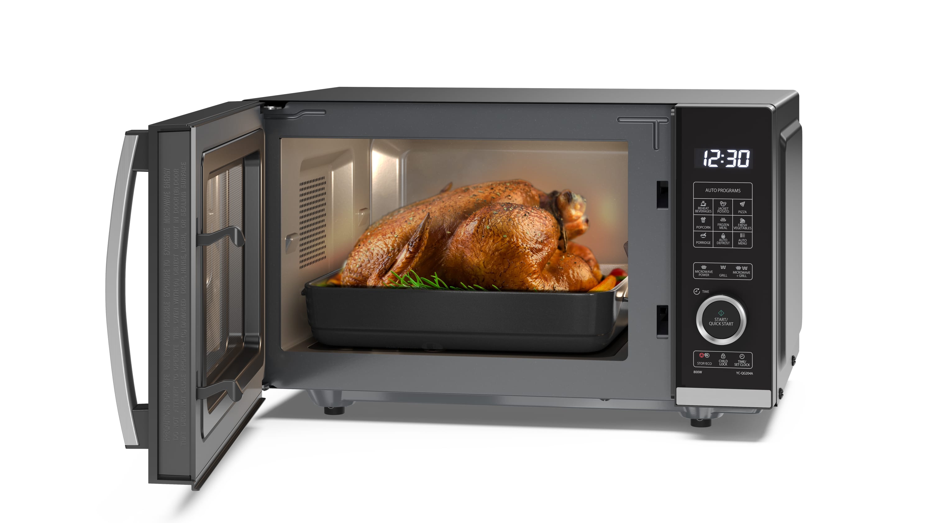 20 Litre Microwave Oven with Grill - YC-QG204AU-B