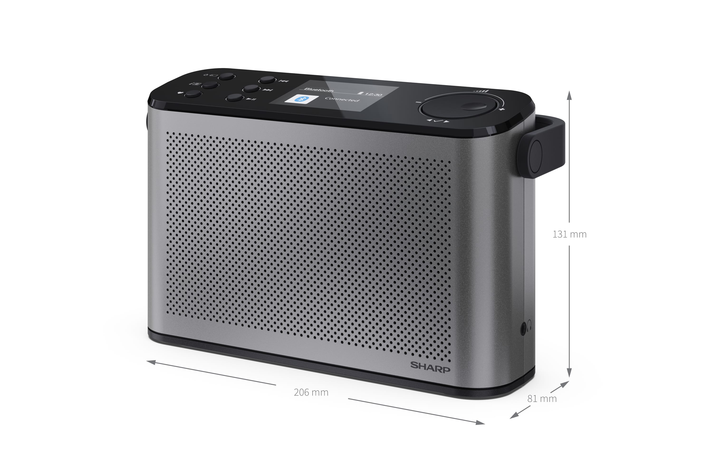 OSAKA Stereo Portable Digital Radio - Storm Grey | DR-P540 OSAKA Stereo Portable Digital Radio - Storm Grey | DR-P540