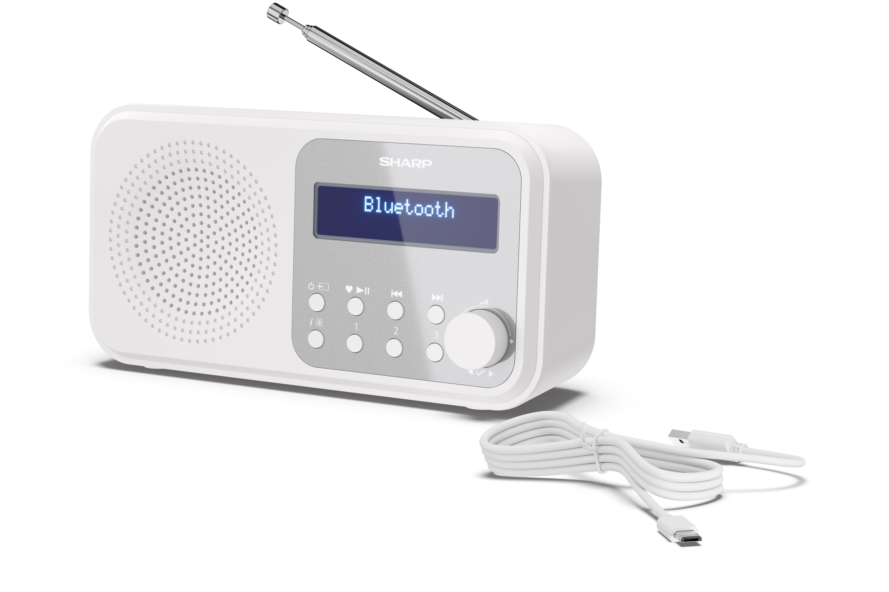 TOKYO PORTABLE DIGITAL RADIO - SNOWY WHITE - DR-P420(WH)