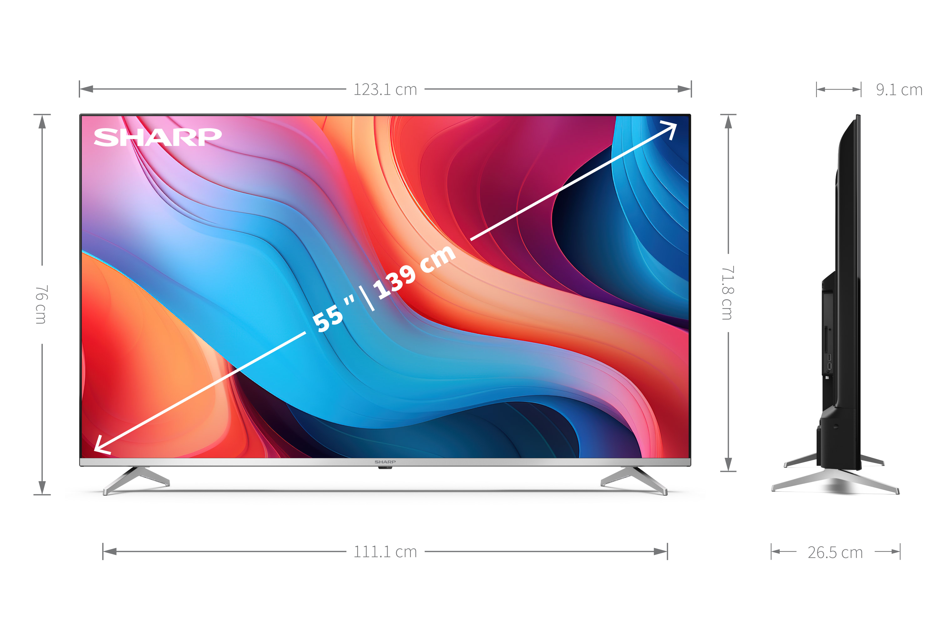 GOOGLE 55GP6160I SHARP HD | TV™ Sharp ULTRA Europe 4K 55\