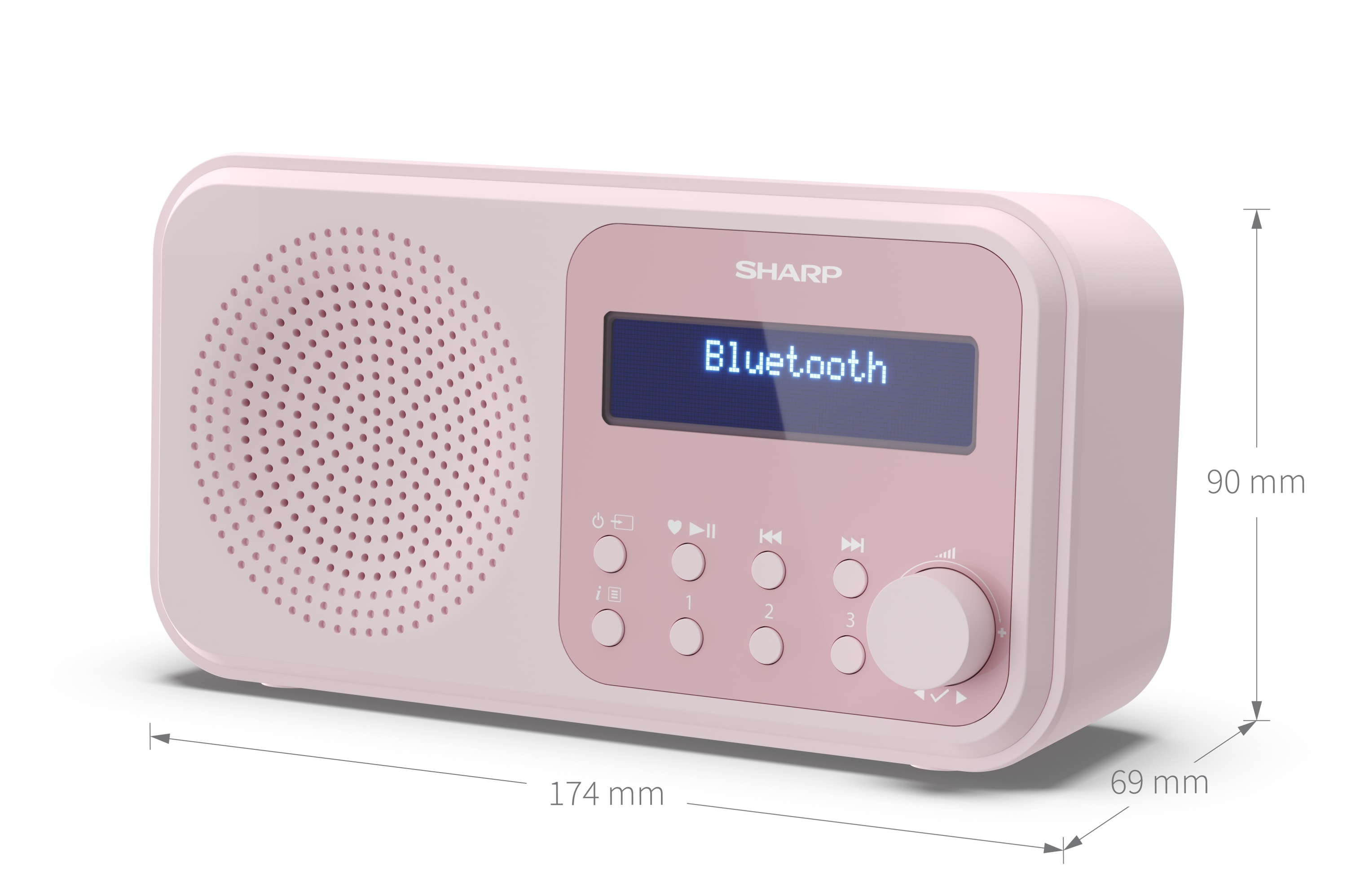 RADIO DIGITALE PORTATILE TOKYO - BLOSSOM PINK