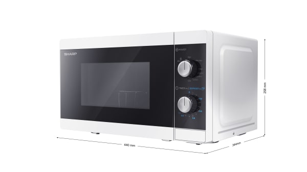 20 Litre Microwave Oven with | Europe - YC-MG01E-W Grill Sharp