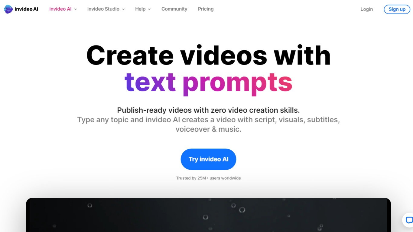 Invideo AI for Video Content Creation