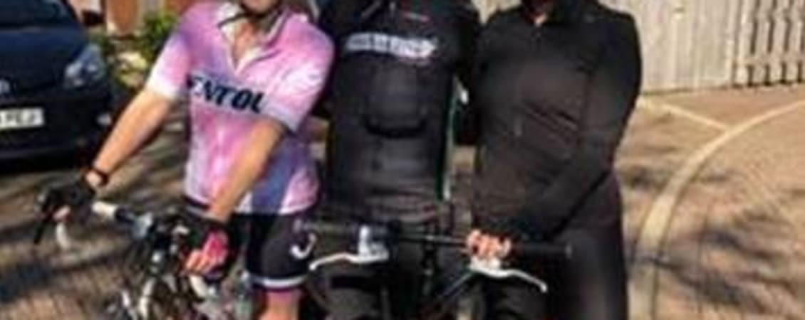 Karyn Jones braves the Langdon Velo Challenge alongside her father and daughter - news article image