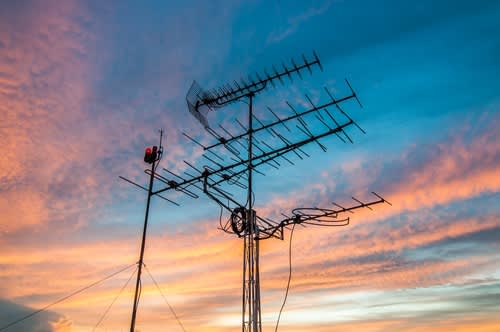 Antenna Array on top of an Office Building