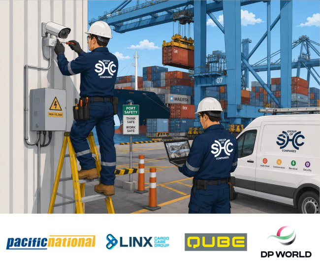 SHC Group electrical installation for logistics warehouse
