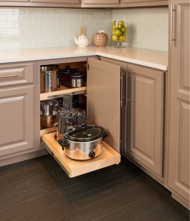 Corner Solutions  Kitchen Cabinet Storage and Revolving Shelves