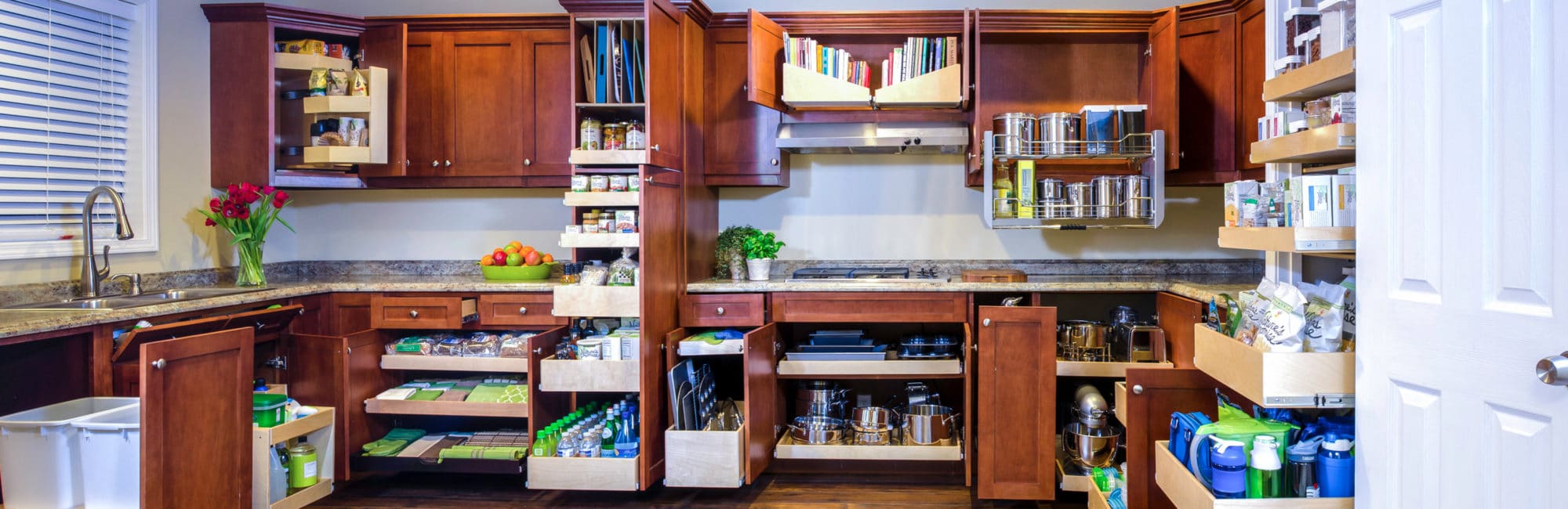 Custom Pullout Shelving For New or Existing Cabinets