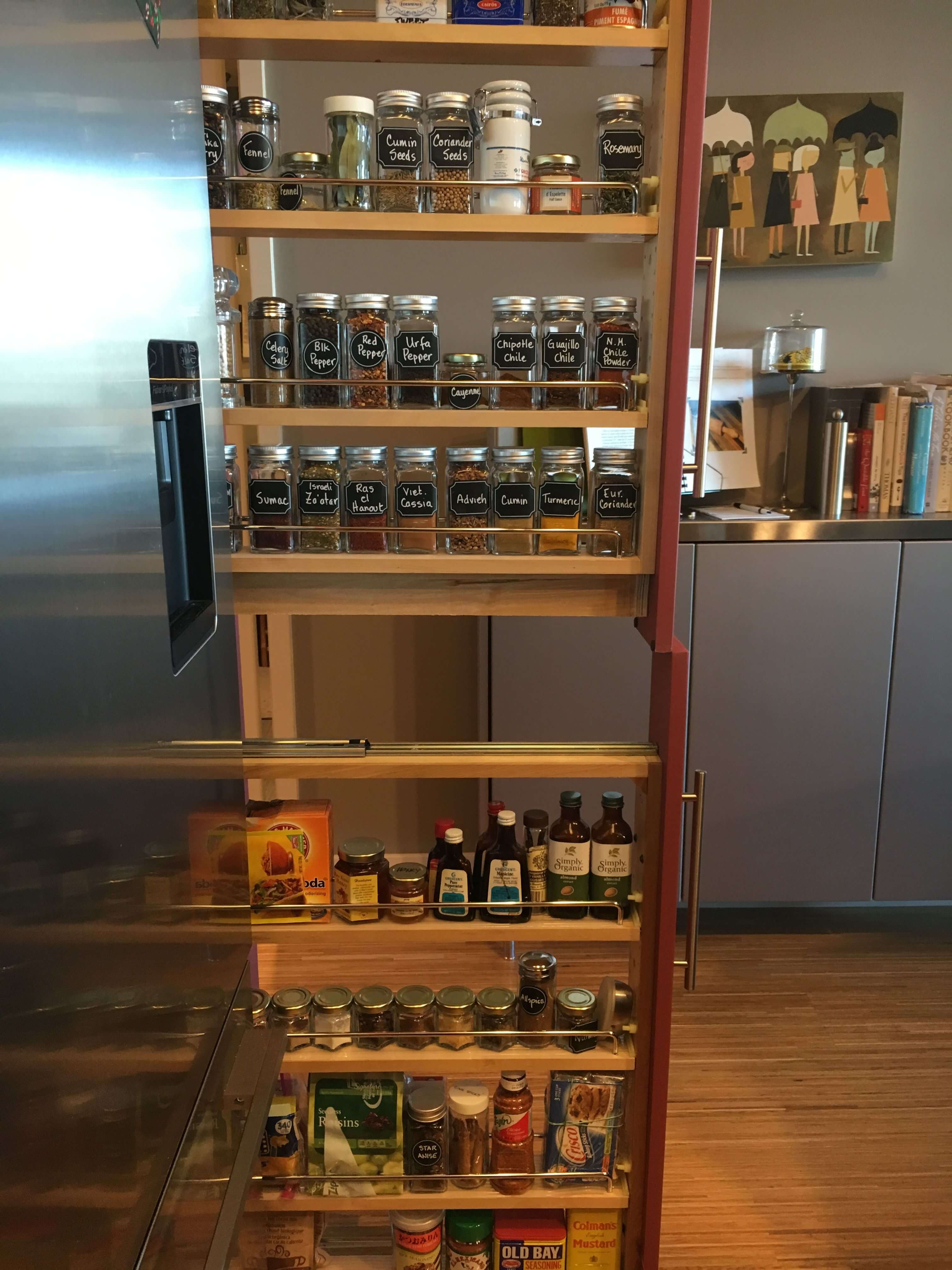 Pull-Out Spice Rack  Spice Rack Cabinet Ideas and Inspiration