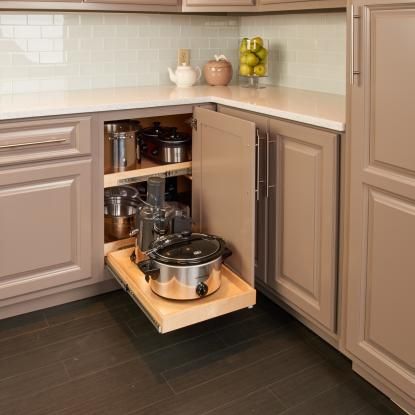 Corner Cabinet Organizers  Kitchen Cabinet Storage Ideas