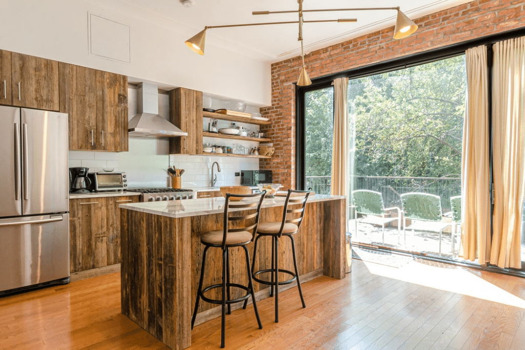 Wooden kitchen cabinets