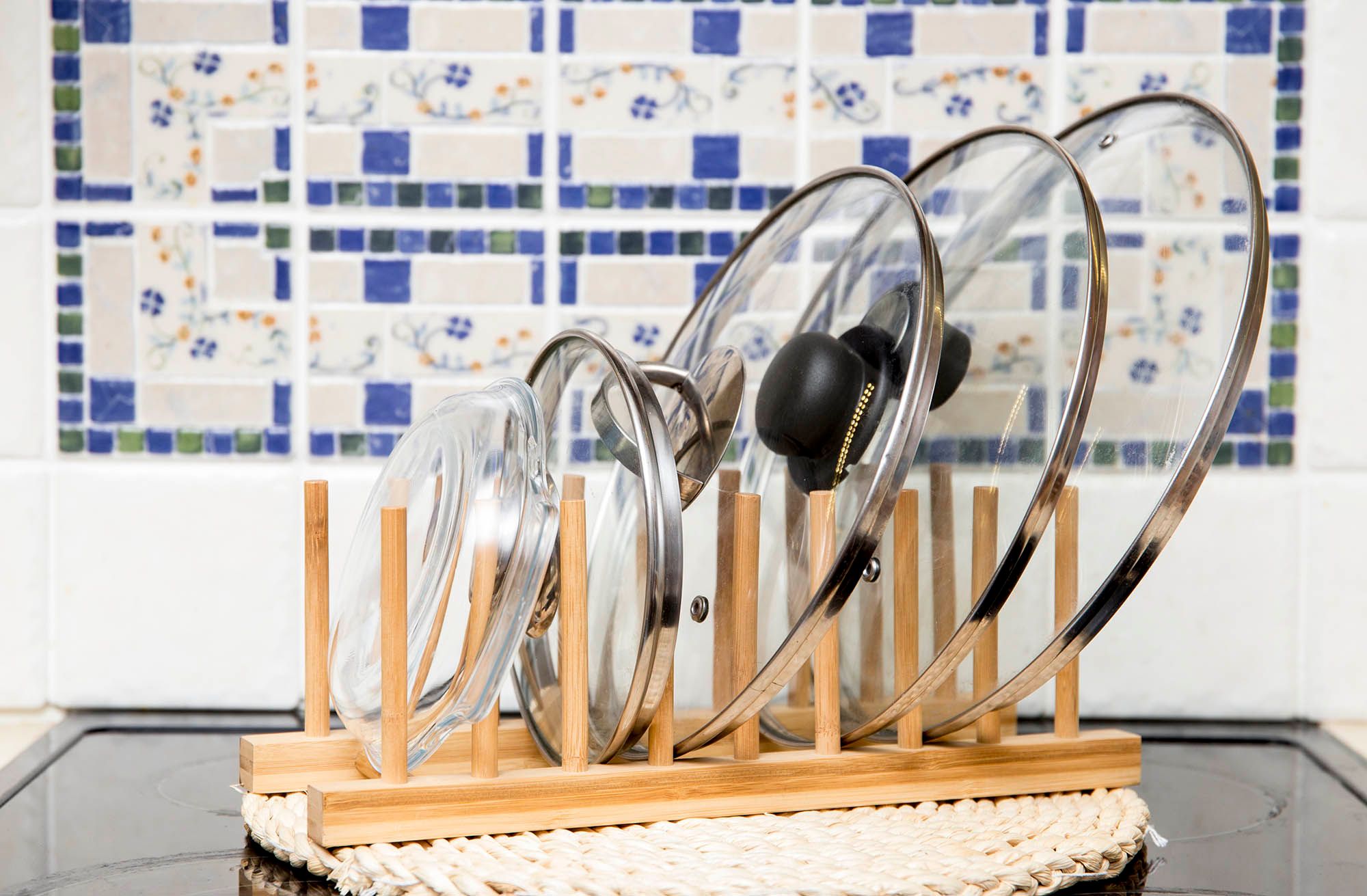 Pan and Pot Lid Organizer Solutions