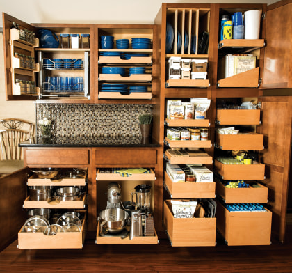 Kitchen Shelves, ShelfGenie