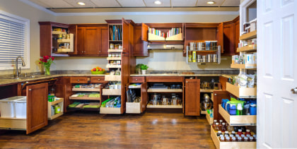 Custom Kitchen Shelves in Meridian