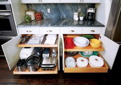 Pull Out Shelves in Allentown: How We Take Clutter Out Of The Kitchen