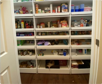 Kitchen Organization with ShelfGenie Custom Shelves:  Installation Day