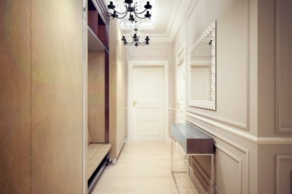 Empty closet, hallway closet, art deco