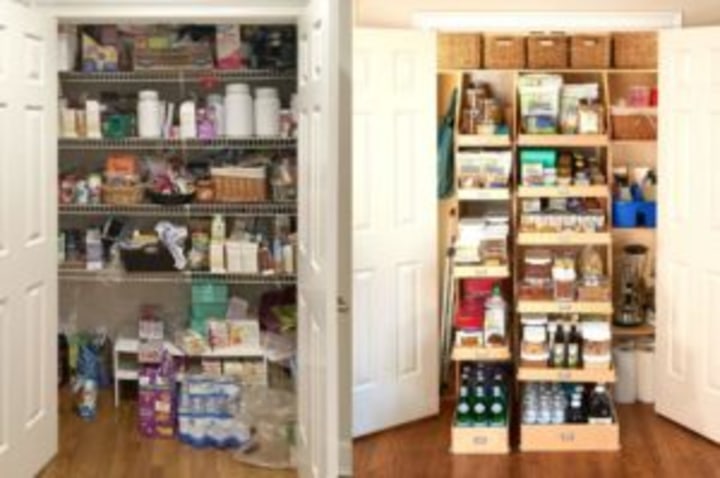 Want organized kitchen cabinets? Shelf Genie can help you clear the clutter  and mess