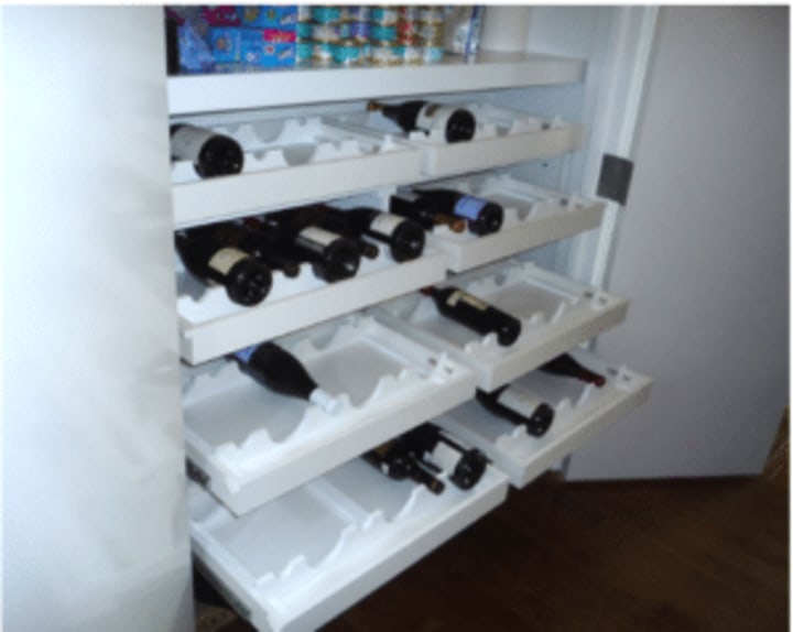 wine rack, wine storage, wine shelf