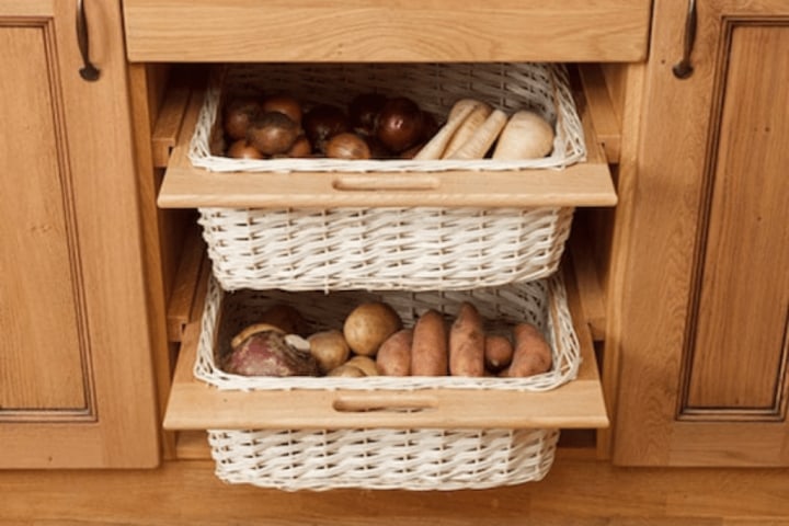 Whicker Basket Vegetable Drawer