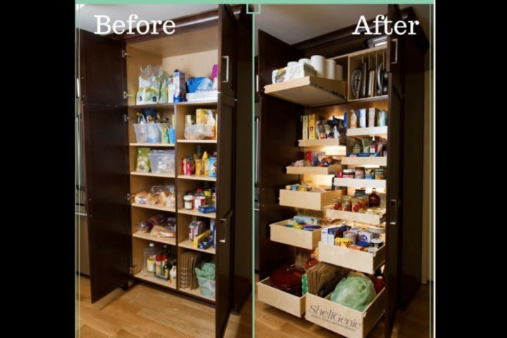 Pull Out Pantry With Storage Drawers Design Ideas