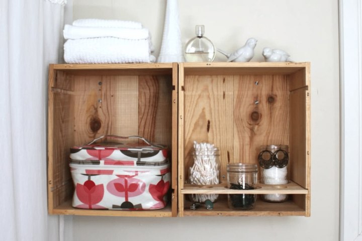 small bathroom storage