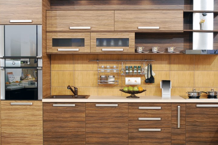 Modern wood for Refacing kitchen cabinets