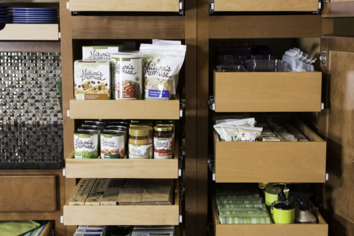 pantry under staircase