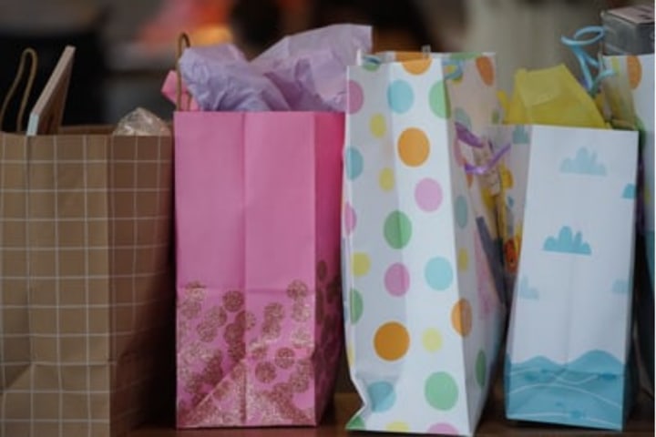 Gift bags for toy storage ideas for small spaces