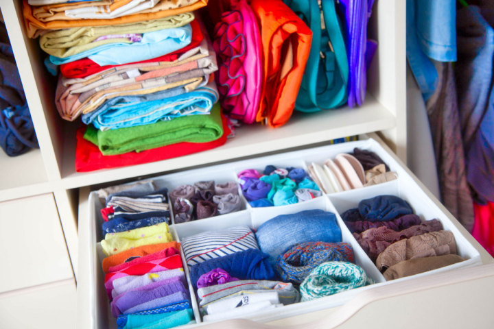 Underwear drawer hack as built-in closet ideas