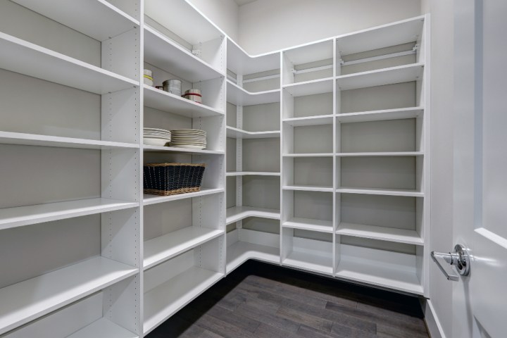 pantry with floor-to-ceiling shelving for your butler pantry ideas