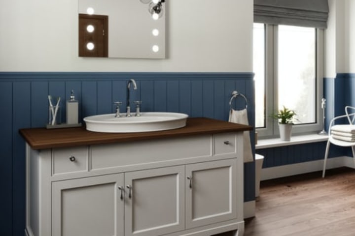 Raised Sink Basin - bathroom furniture ideas from Shelf Genie