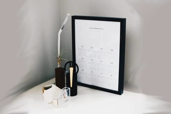 Organized Board Calendar 