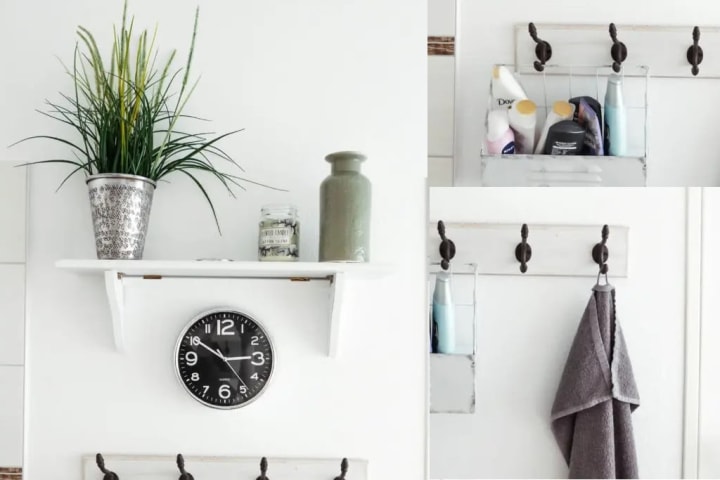 Organization rack for bathroom