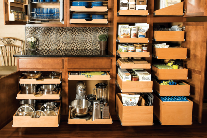 A well organized pantry