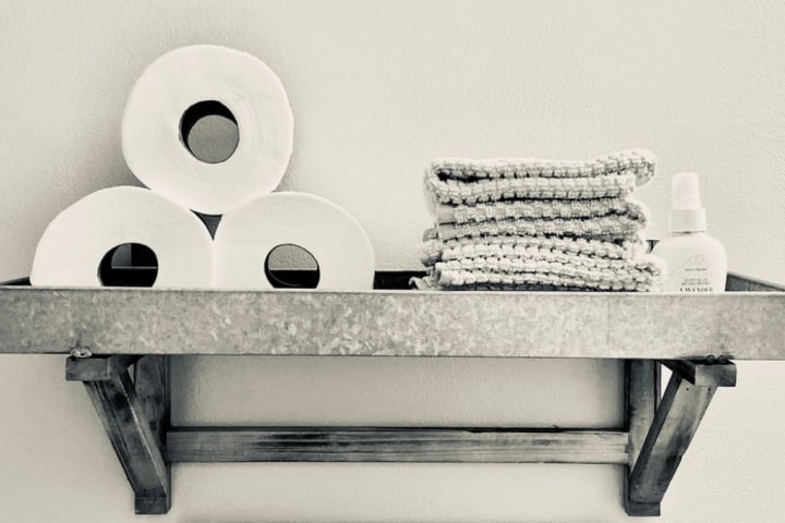 shelves for above the toilet storage