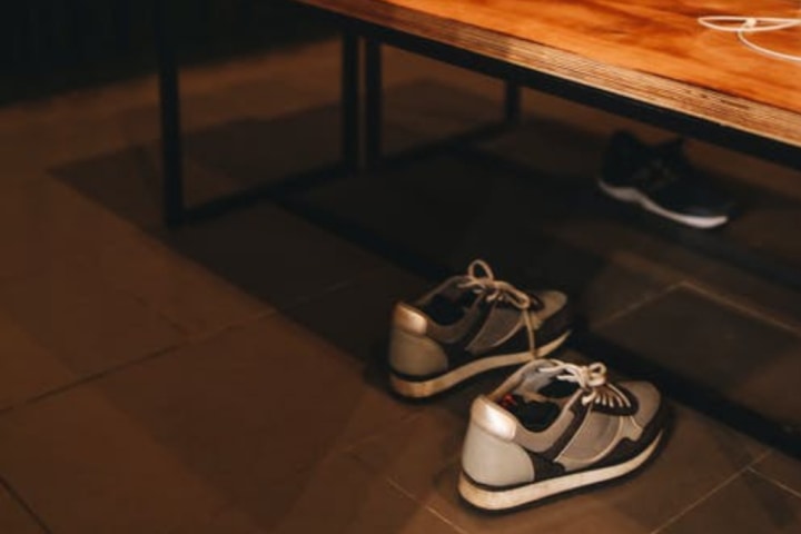 under the counter storage, shoe nook, sneaker nook