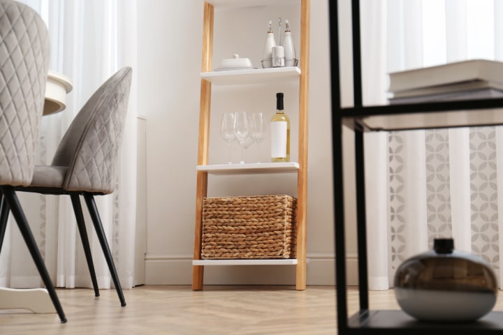 ladder-shelf-hallway-storage