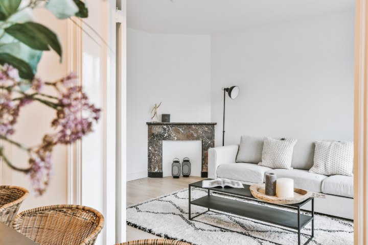 A two-tiered coffee table adds plenty of storage, no matter what you decide to place on it. The bottom shelf works wonderfully for extra books or even toys.