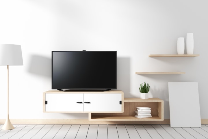 A custom-made floating TV stand is perfect for space, individualized to suit your home and taste.