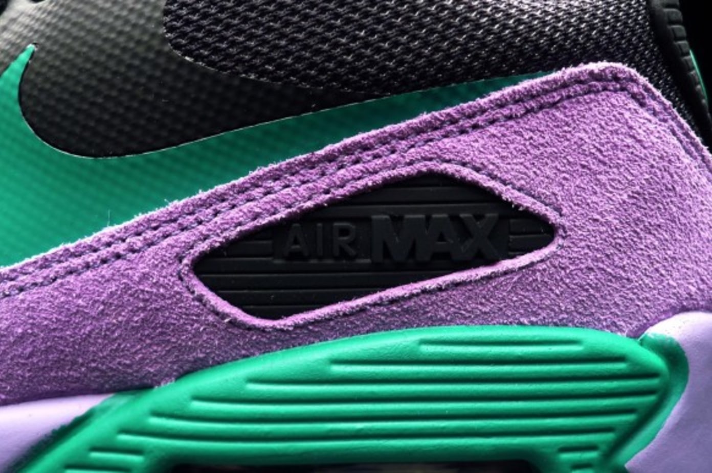 nike air max 90 purple and green